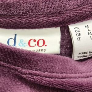 Denim & Company velvet tunic